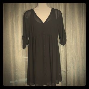 Torrid black sheer dress